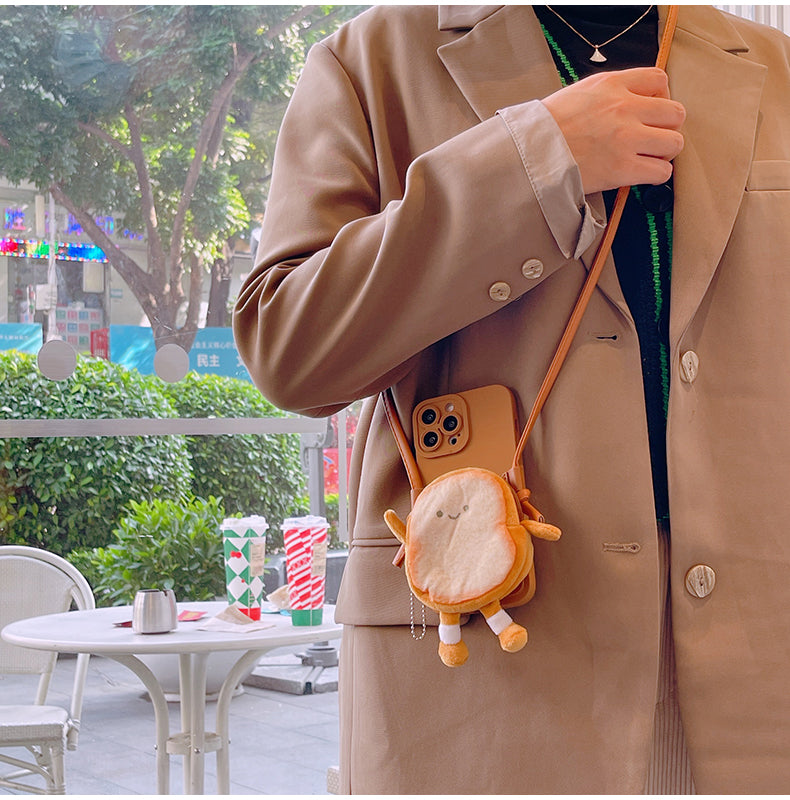 スマホケース H5「パンドール」小銭入れ ポーチ レザーストラップ付き ブラウン